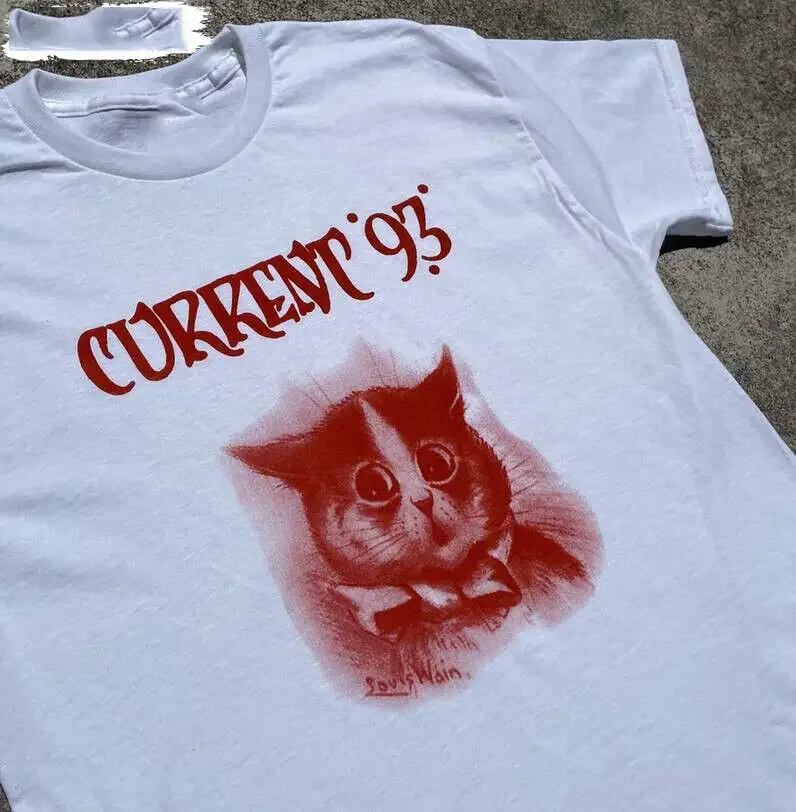 

Current 93 Cute Cat T-Shirt Cotton All Size Gift Fans Shirt ZL076