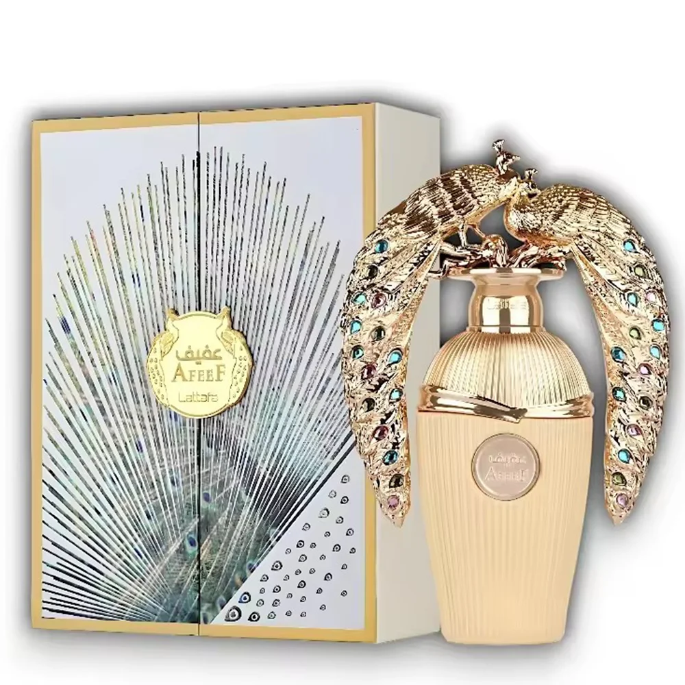 

100 ml Lattafa Afeef Lasting Scent Unisex Woody Musk Arabic Perfume With Amber and Floral Notes