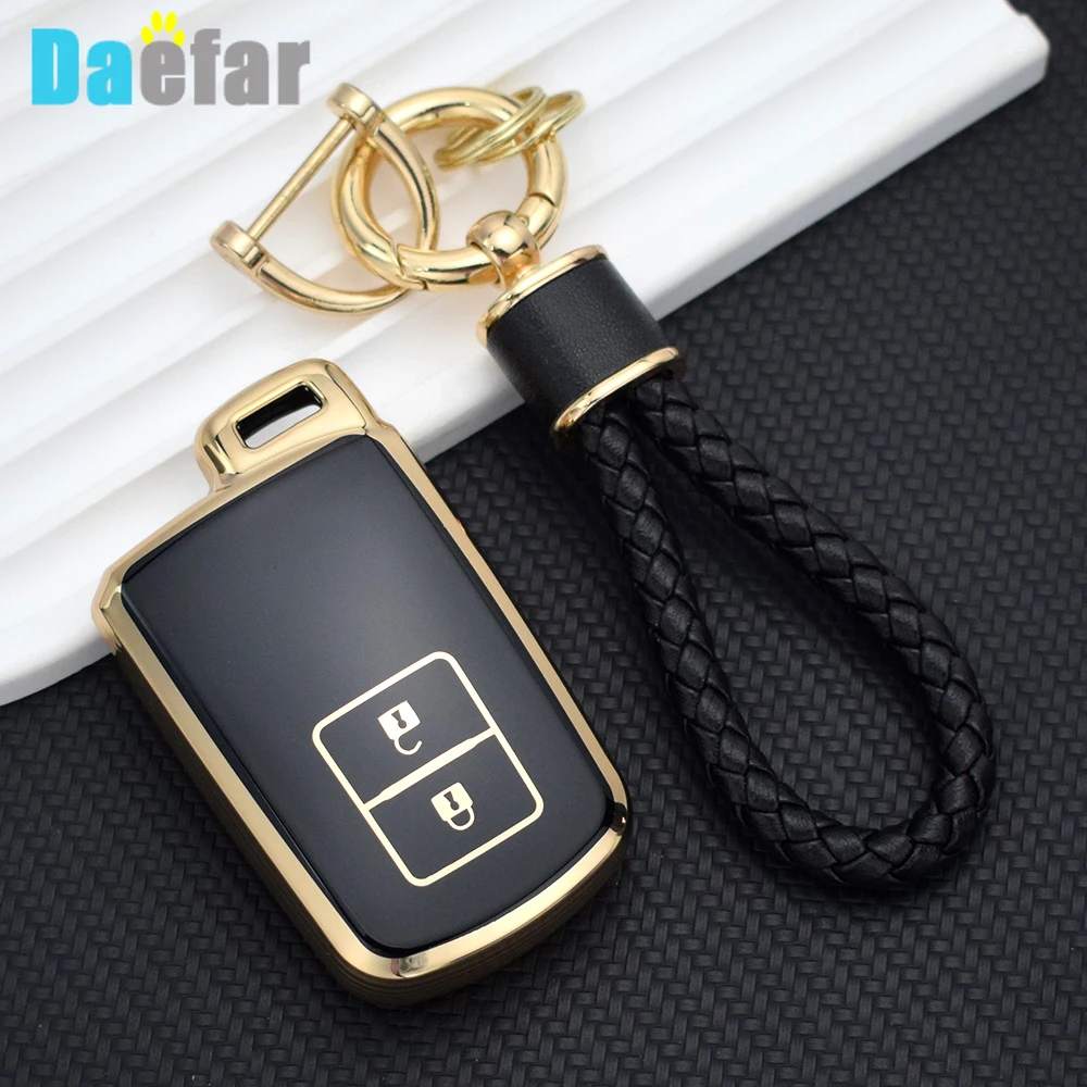 Pokrowiec na kluczyk samochodowy TPU do Toyoty Camry RAV4 Avalon Auris 2 3 4 przyciski Smart Keyless Holder Protector