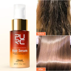 PURC-Sérum magique lissant pour cheveux abîmés, huile réparatrice, nourrissant en profondeur, après-shampoing professionnel, traitement capillaire