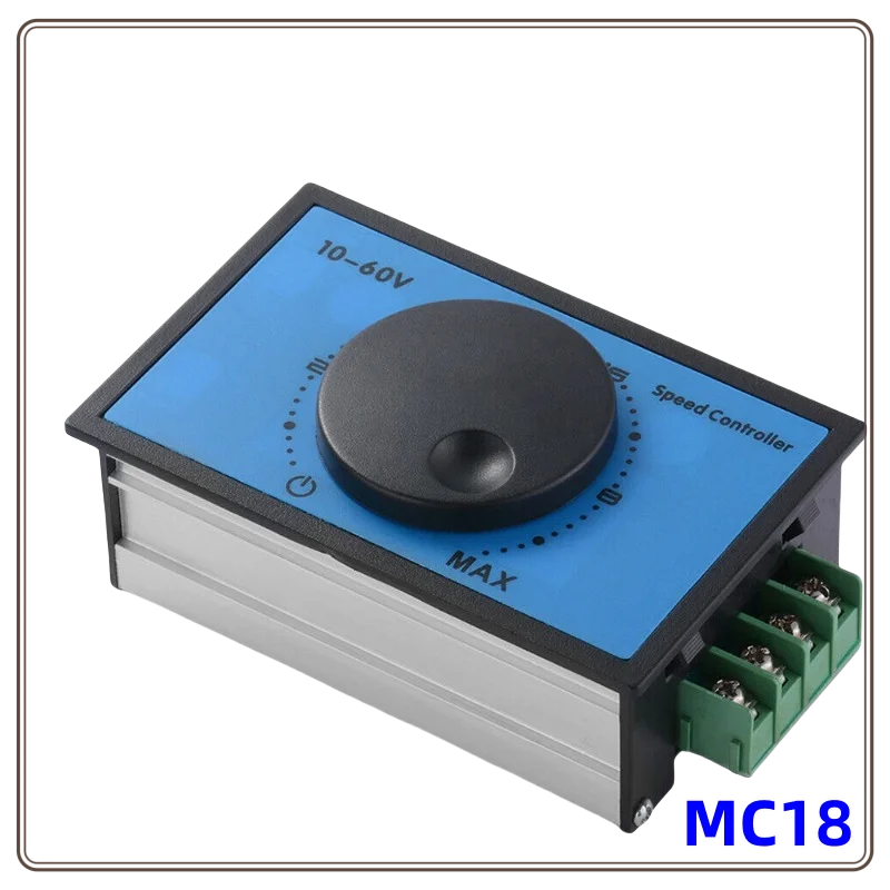 PWM Motor Speed Controller DC 10-60V 12V 24V 48V 20A PWM DC Motor Speed Controller Soft Start Switch Adjustable Drive Module