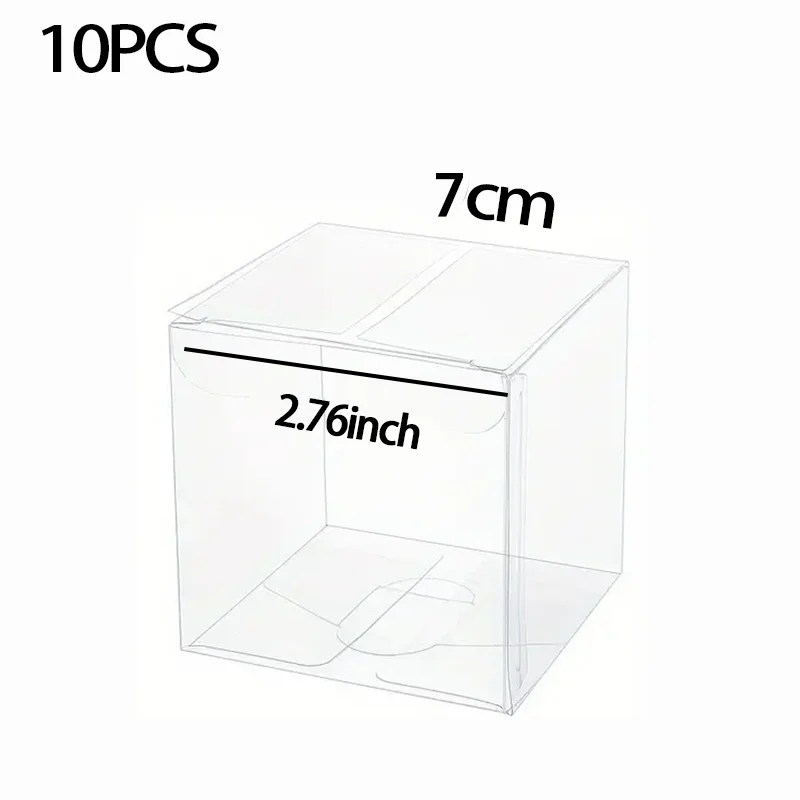 Plastic Square Clear Gift Boxes for Jewelry Storage