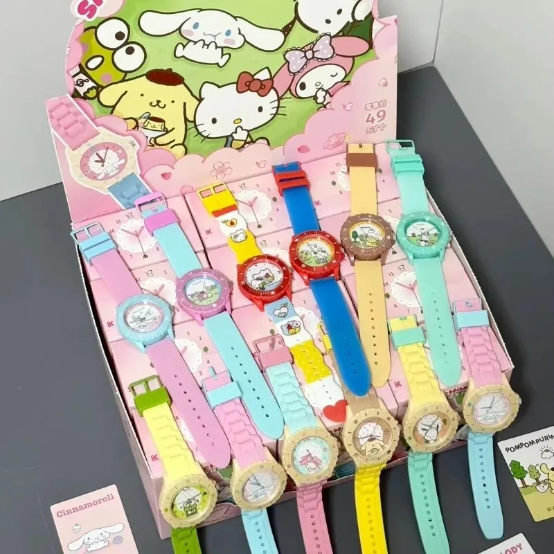 Moetch Sanrio Spring Letter Watch Blind Box Hello Kitty Cinnamoroll Keroppi Cute Student Wristwatch For Girls Teens Sweet Gift - view 2