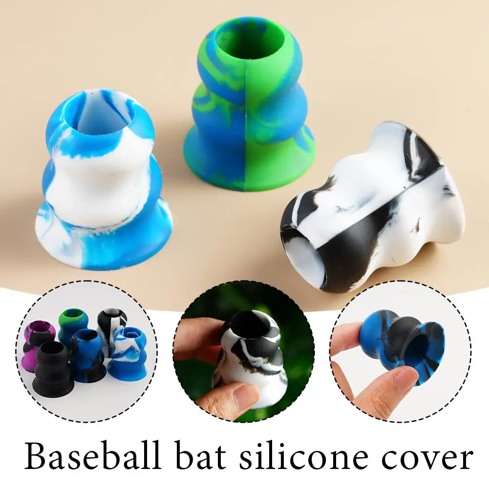 Baseball/softball Bat Silicone Protective Sleeve Non-slip Base Outdoor Sports Accessories Absorbent Sweat Breathable And G1y8