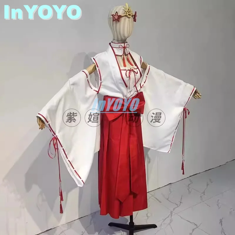 InYOYO Tomotake Yoshino Cosplay Costume Game Suit Kimono Dress Uniforms Halloween Party Outfit Unisex Customized New