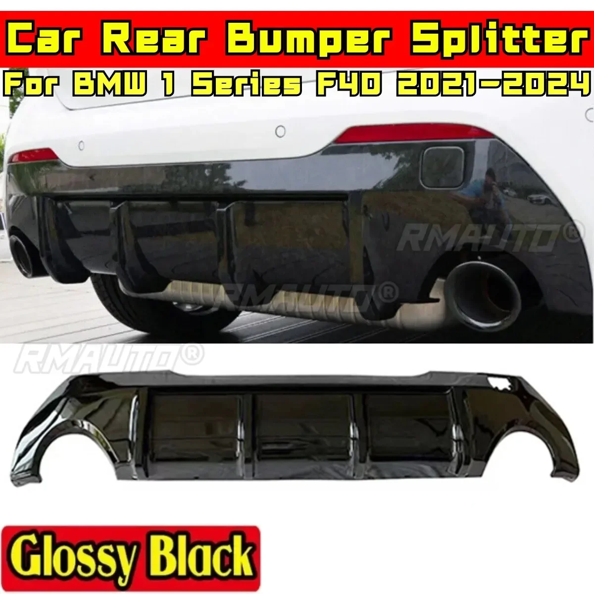 

For 1 Series F40 2021-2024 Body Kit Rear Bumper Splitter Rear Bumper Diffuser for BMW 1 Series F40 2021-2024 Car Accessories
