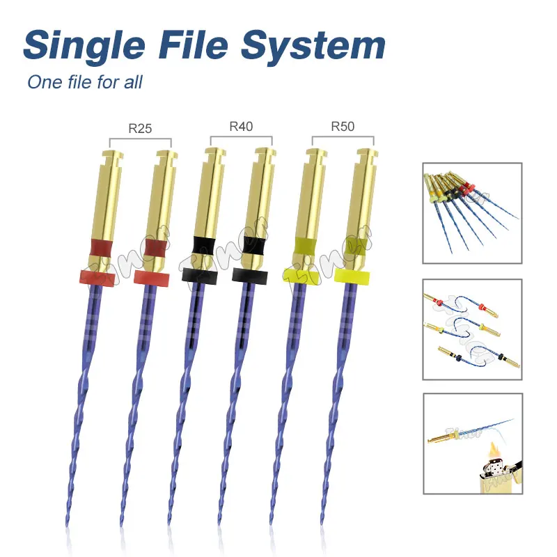 

Стоматологические роторные эндодододонтические файлы R25 R40 R50, один синий, активируемый тепло, эндодонтические файлы NITI, только один корневой канал, файлы для эндомотора