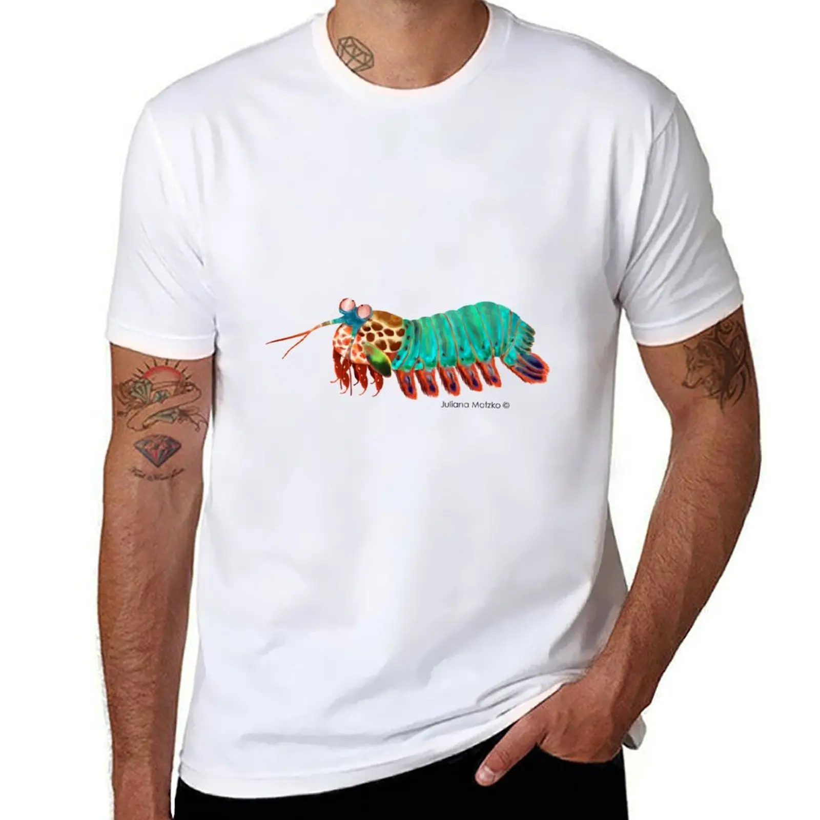 

Mantis Shrimp T-Shirt cotton t shirts high quality man t shirt cotton high quality t shirt man designer T-shirt