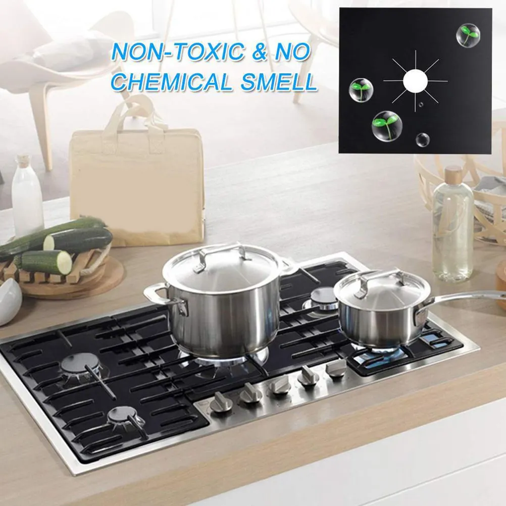 10Pcs Stove Burner Cover Anti-Greasy High Temperature Resistant Reusable Easy Clean Protector Stove Burner Cover
