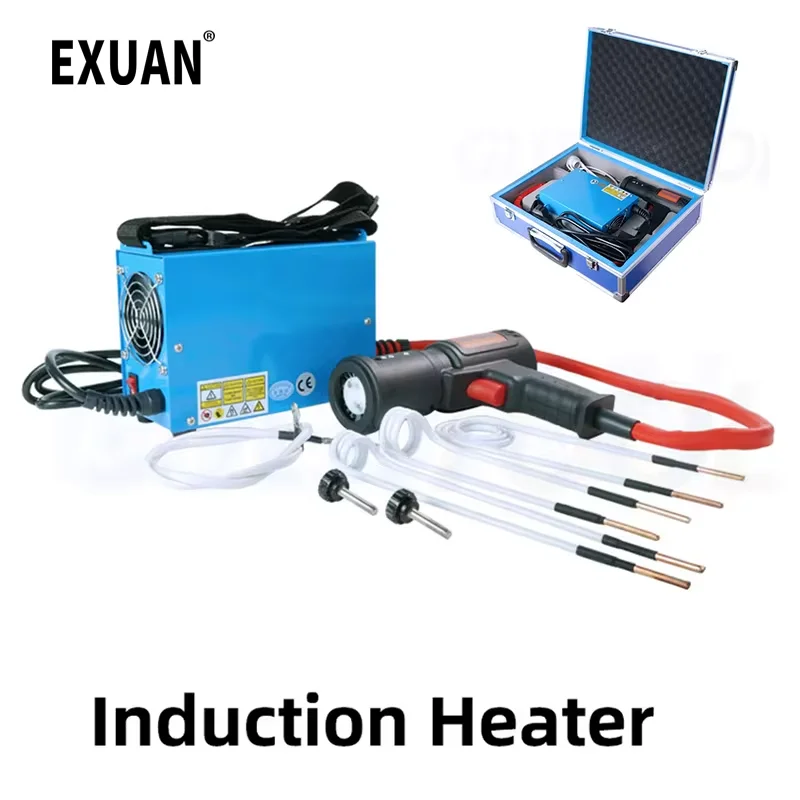 Magnetic Induction Heater 1500W Portable Flameless Induction Heater Circuit DIY Car Rusty Screw Heater Car Repair Bolt Remover