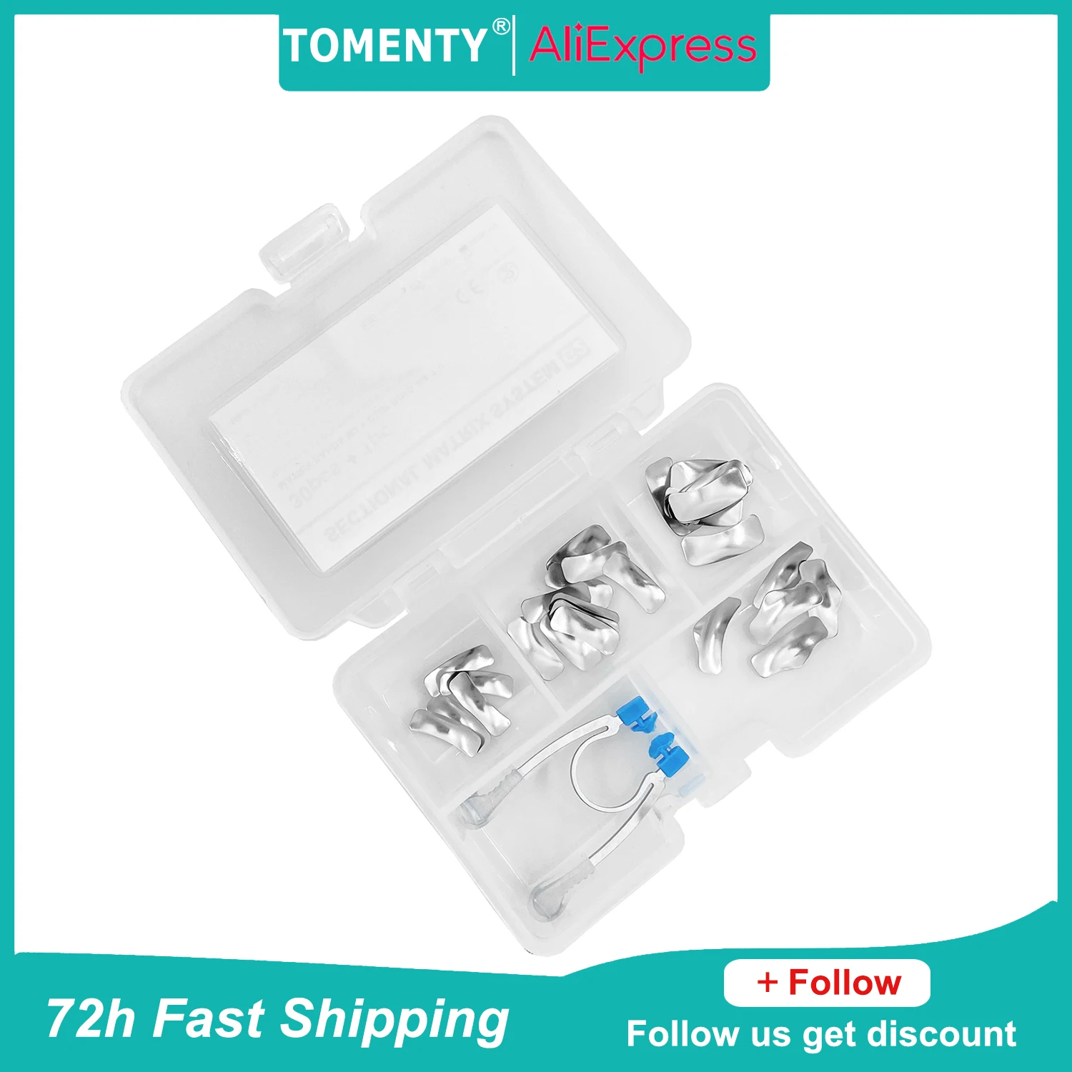 30pcs/set TOMENTY Dental Sectional Contoured Metal Matrices Matrix Refill Dental Lab Dentistry Material Tools