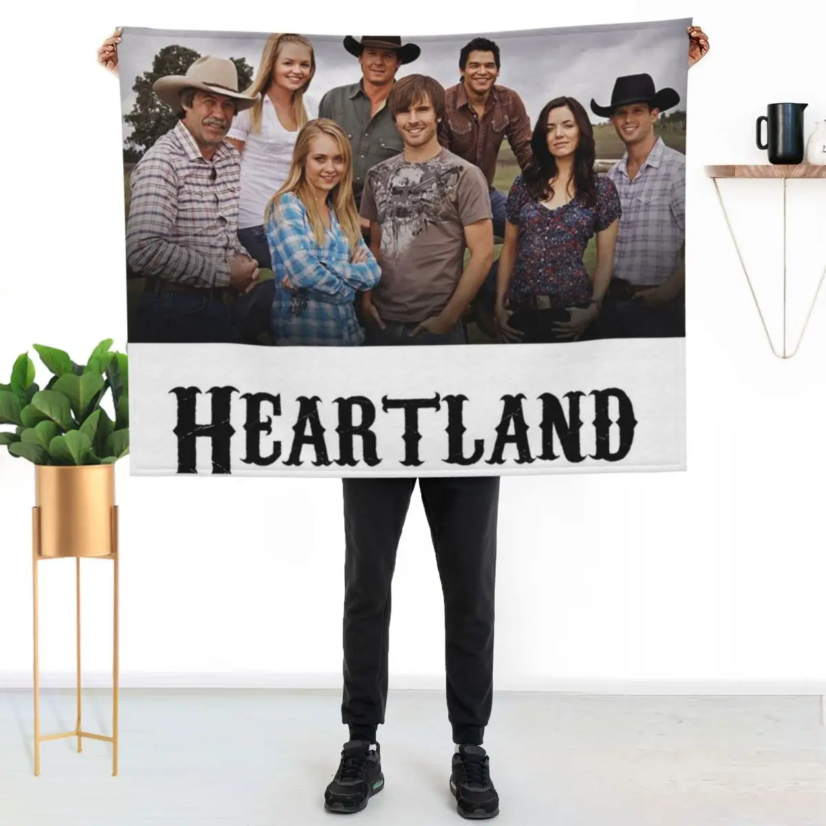 Heartland Throw Blanket Camping Bed Plaid Soft Plush Plaid Hairy Soft Blankets