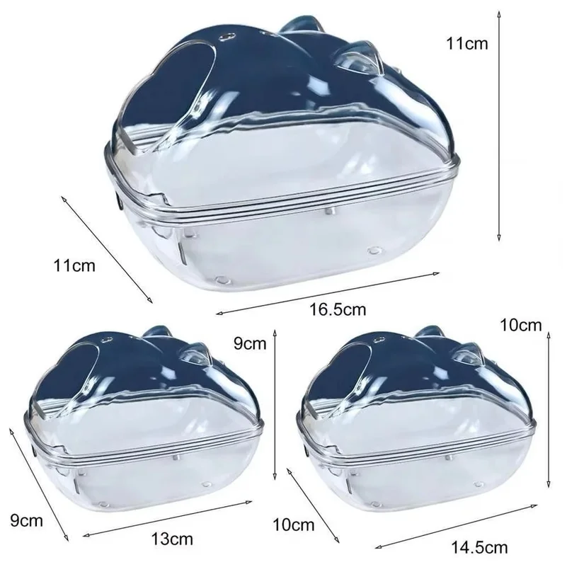 Acrylic Plastic Hamster Toilet Cage Transparent Guinea Pig Hamster Sand Bath Cage Mouse Box Hamster Room Accessories - view 4