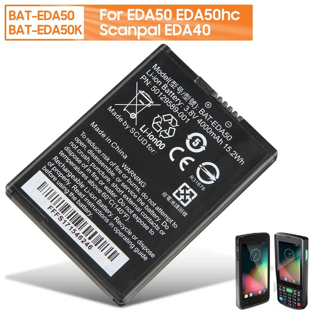 

New Replacement Battery BAT-EDA50 BAT-EDA50K For Honeywell EDA50 EDA50hc Scanpal EDA40 Rechargable Battery 4000mAh