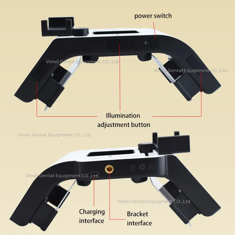 

5W Dental Photography Flash Light Oral Filling Lamp LED Orthodontic Dimmable Photo Equipment