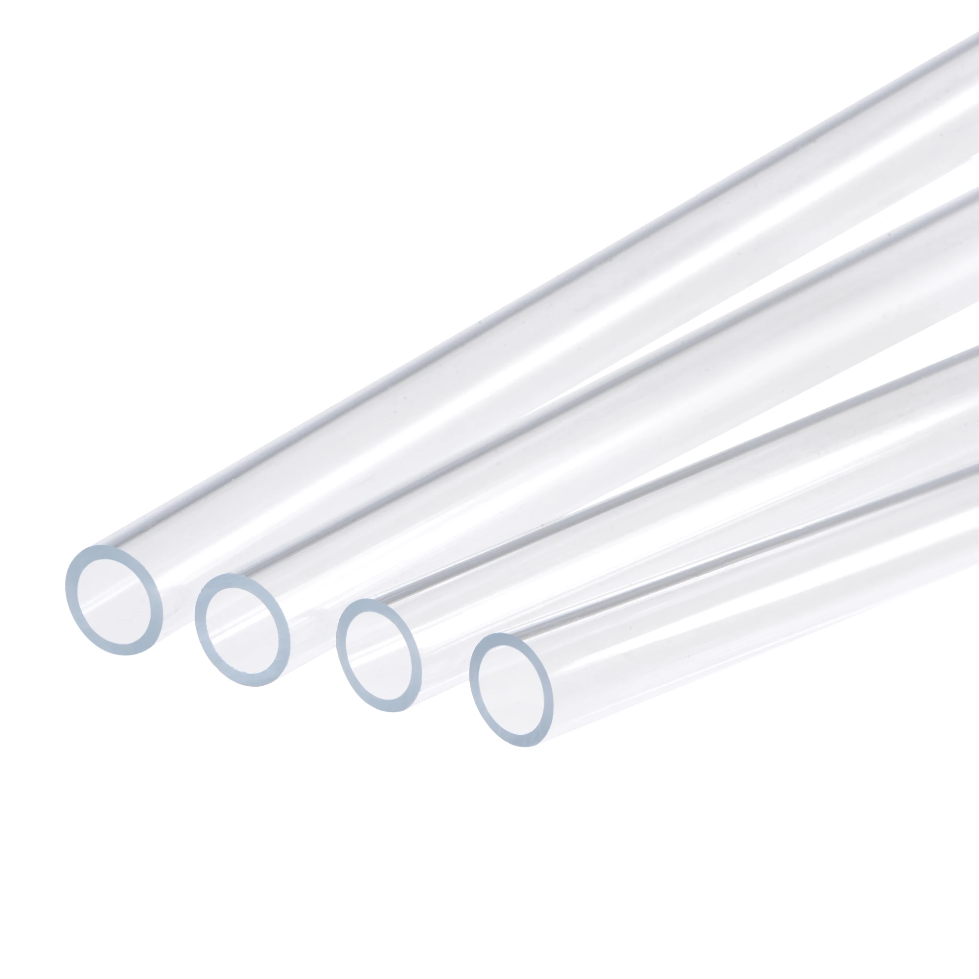 

uxcell Acrylic Pipe Rigid Round Tube Clear 1/2" ID 5/8" OD 20" High Impact for Lighting, Models, Plumbing, Crafts 4 Packs