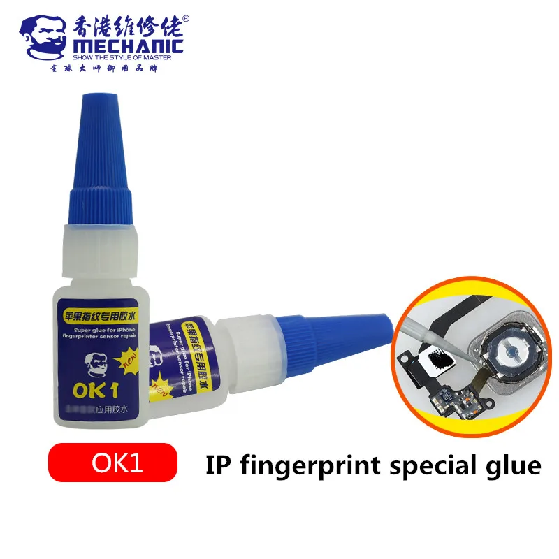 MECHANIC OK1 10ML Fingerprint Special Repair Glue for Phone 7 7P 8 8P 8 Plus X Phone Rework Button Maintenance Glue