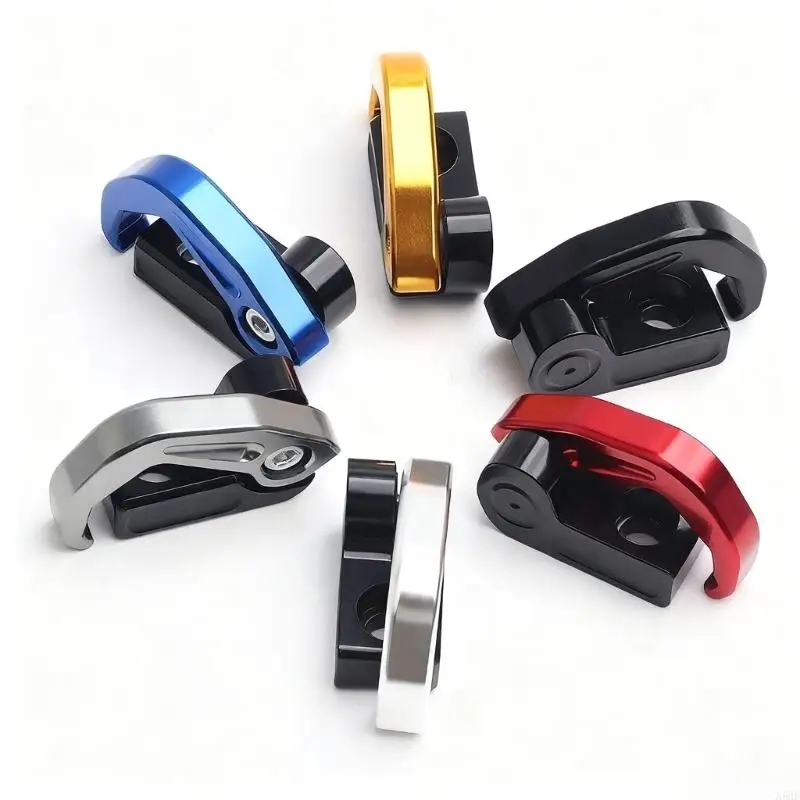 

X6HF Heavy Duty Motorcycle Handlebar Hook Luggage Bag Hanger With Anti Slip Design Foldable Mounting Bracket For Helmets Bags