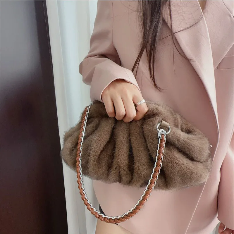 Soft Imitation Fur Shoulder Bag For Women High Quality Xiaoyun Crossbody Bag For Women Fashion Women's New Handbag Messenger Bag