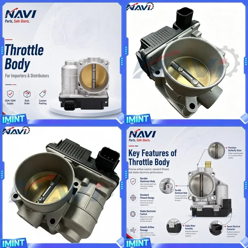 Navi Durable Heavy Electronic Throttle Body Assembly 16119-AE010 For Altima Sentra X-Trail 2.5L Replacement