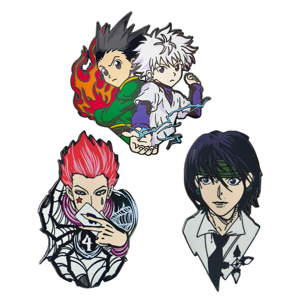 日本のアニメピン付きブリーフケースバッジ、バックパックマンガアクセサリー、衣類用ジュエリーブローチ