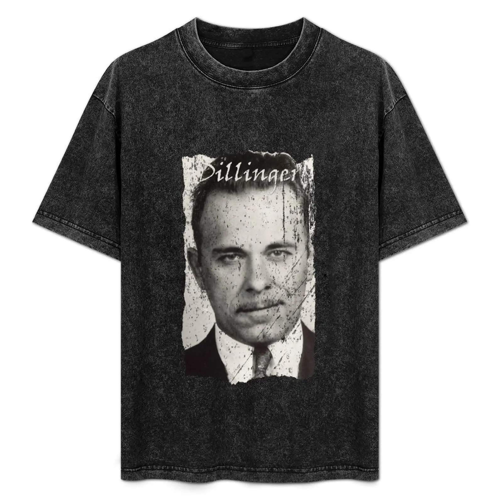 

Gangsters, John Dillinger T-Shirt Fashion Graphic Tee for Men