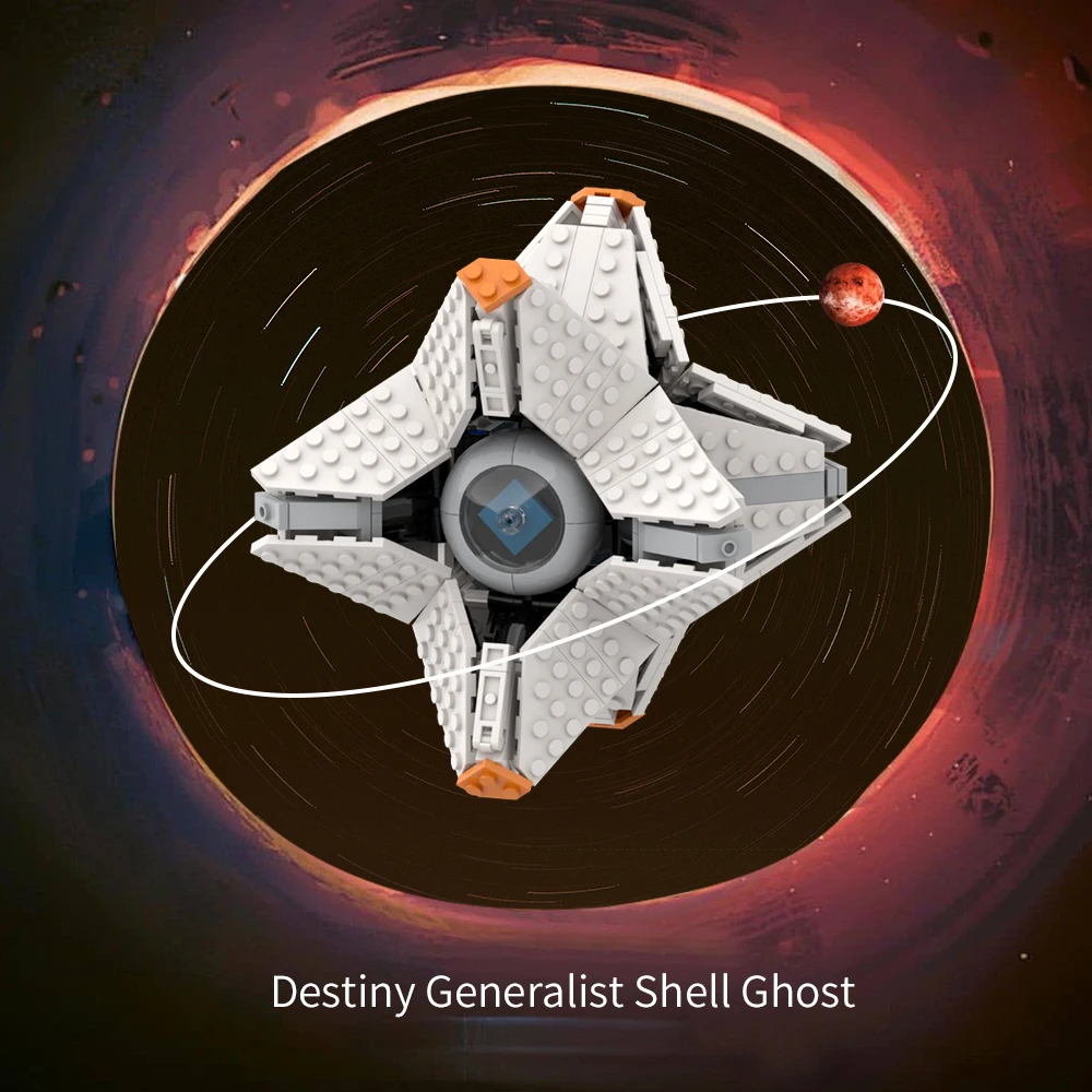 

MOC Destiny Generalist Shell Ghost Gun Game Bricks Exotic Pistol Weapons Model Technical Building Block Kids Toy Birthday Gift
