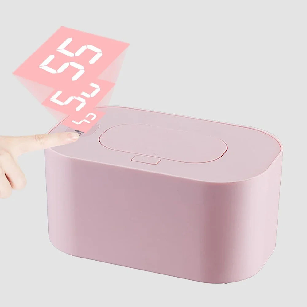 New Baby Wipe Warmer Heater Wet Towel Dispenser Napkin Heating Box Home/Car Use Mini Wipe Warmer Case Disinfecting Wipes view 2