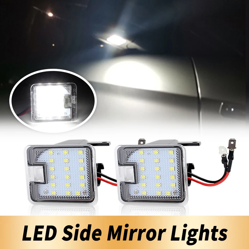 2PCS 12V LED Puddle Light Under Side Mirror Light For Ford Focus MK3 MK2 Mondeo MKIV MKV Kuga C-Max Escape S-Max Car Accessories