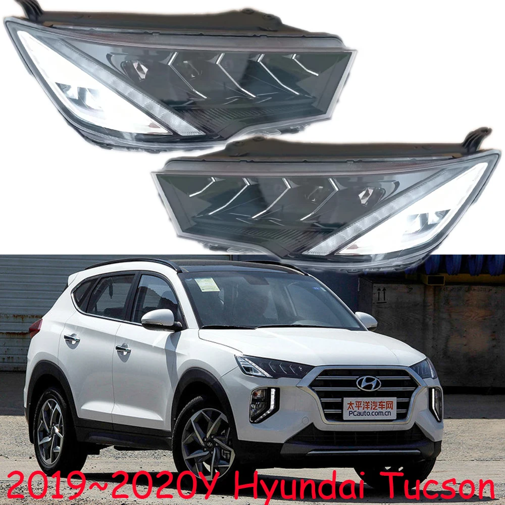 1pcs car bumper headlamp For Hyundai Tucson headlight LED 2019～2020y head lamp for Hyundai Tucson fog lamp