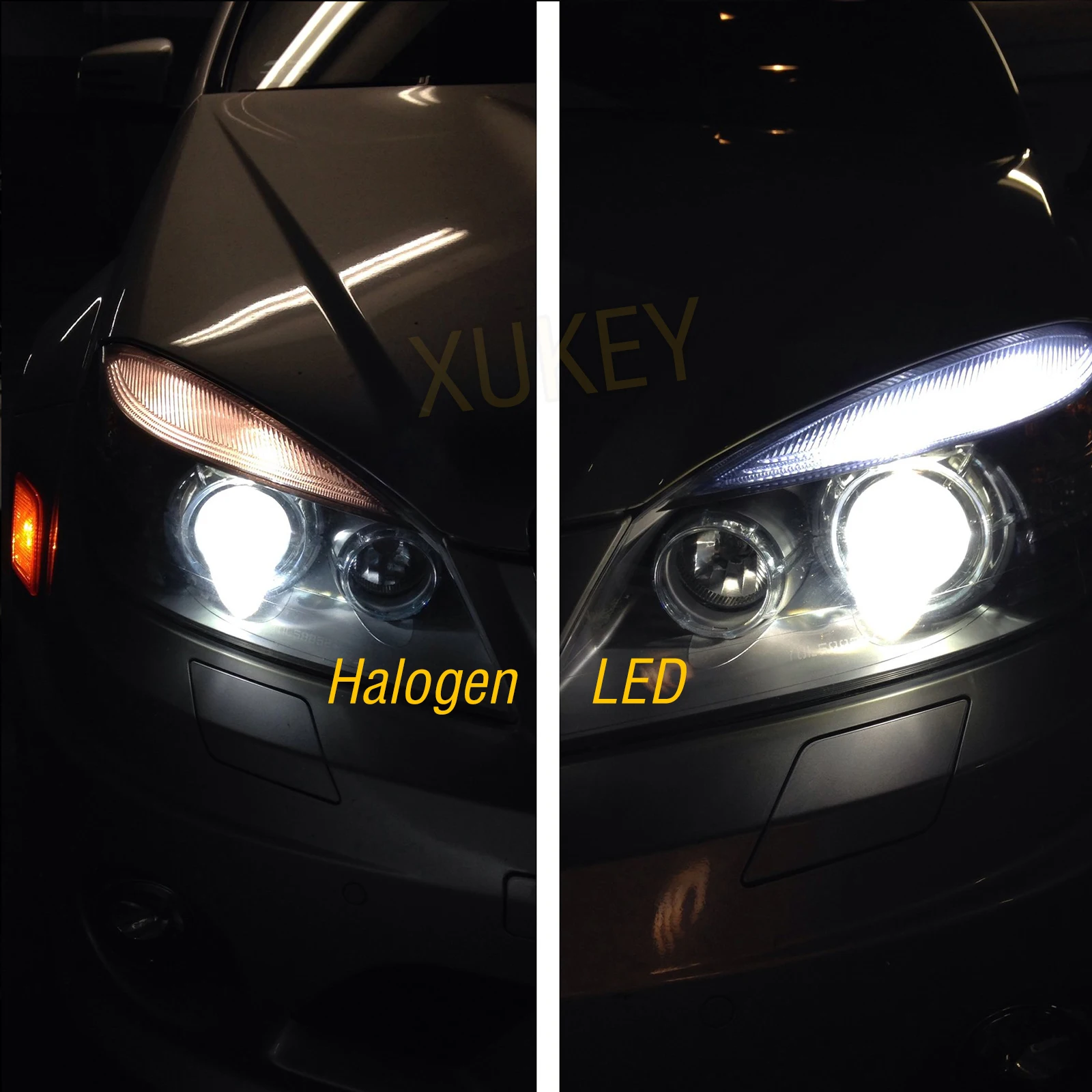 Xenon White LED No Error Eyebrow Eyelid Light Bulbs For Mercedes Benz W204 C300 C350 C63 AMG T10-15SMD Parking Lamp Replacement