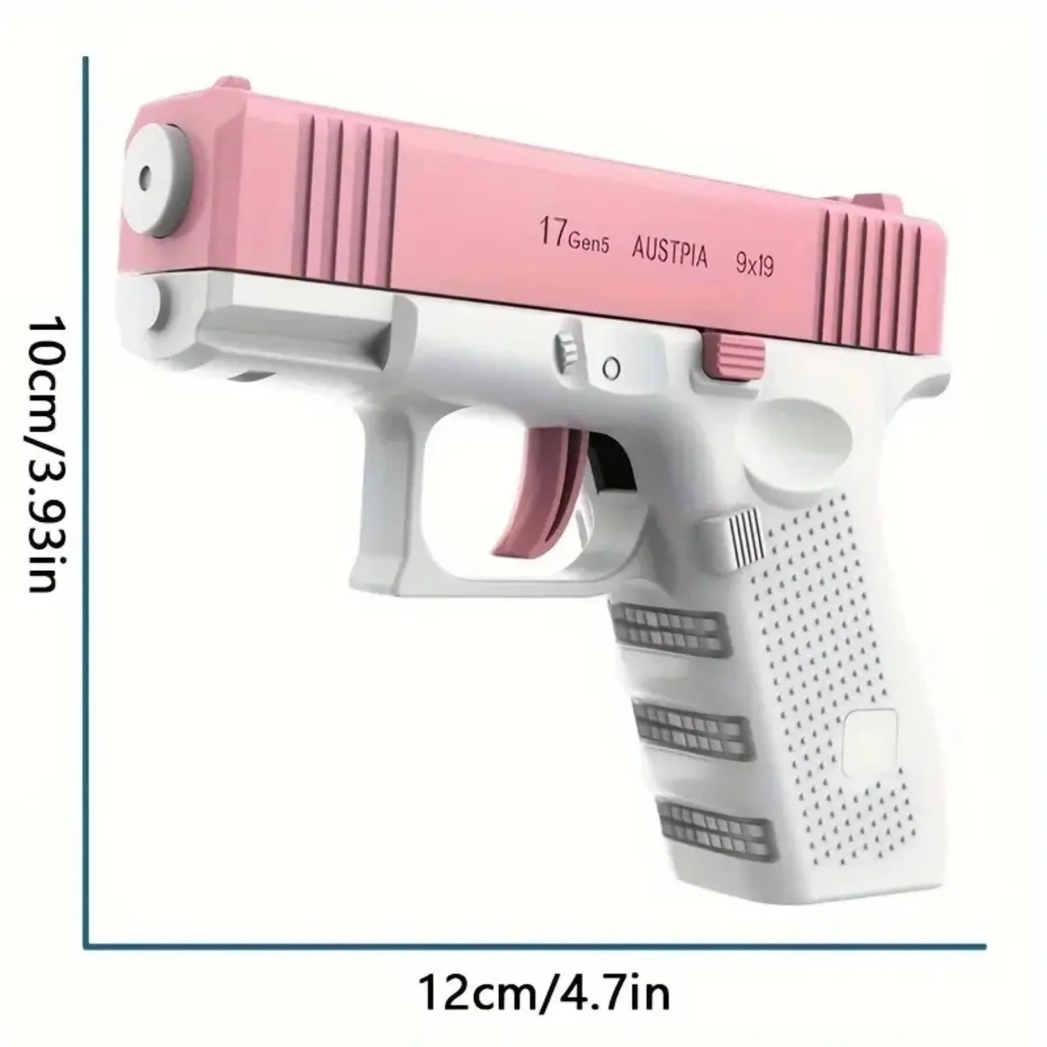 Glock Water Guns Toy Manual Repeater Water Squirt Gun Toy with Linkage Recoil for Boys and Girls, PP Material, Ages 3-6 Years