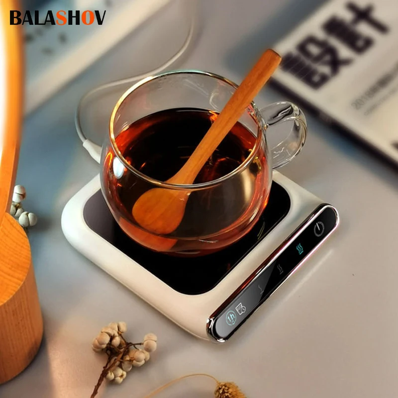 

Умная кофейная кружка с USB, 5 В, подогреватель для чашек, подогрев молока, чая, воды, напитков, электрическая регулируемая температура, подогреватель для горячих напитков