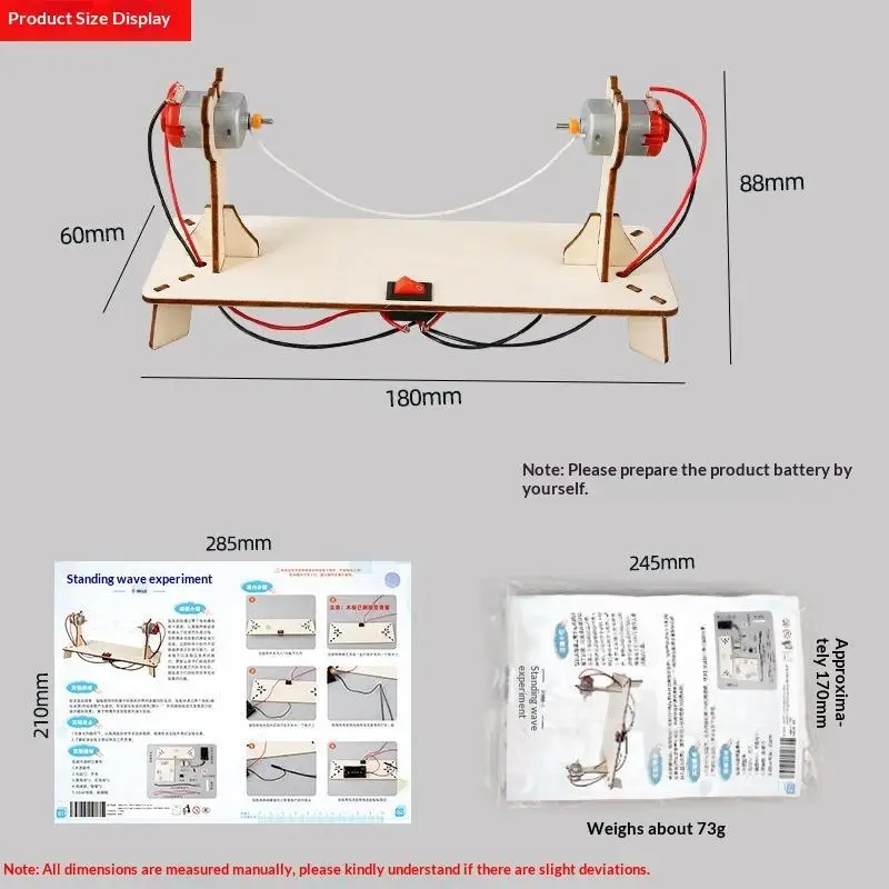 STEM Wave Demonstrator Physics Teaching Kit for Children Classroom Science Experiment