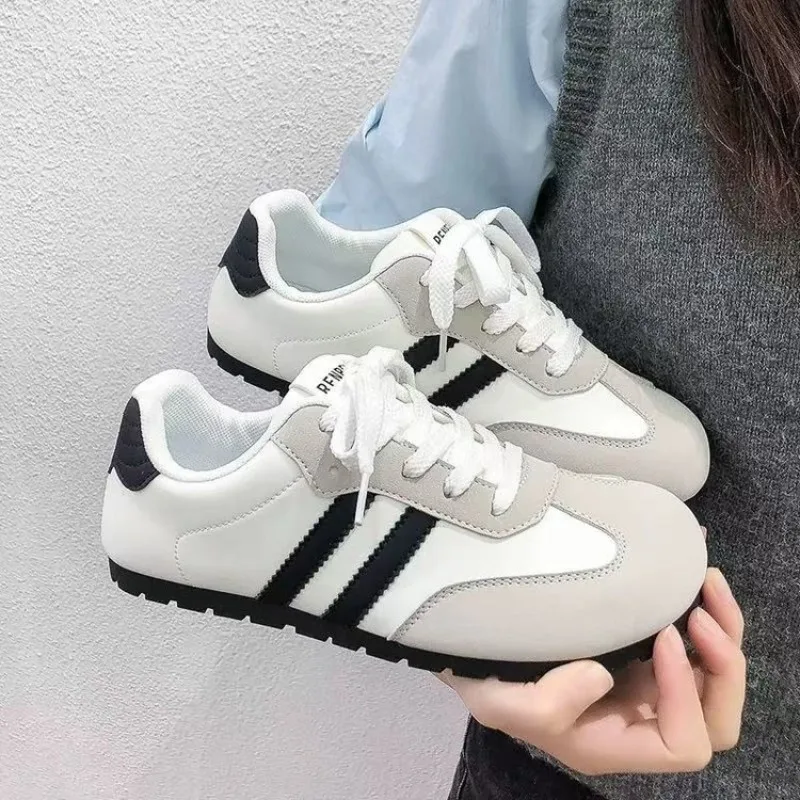 

Women's Sneakers Luxury Tennis Training Shoes Casual Sports Running Shoe Lace Up Vulcanize Shoes Ballet Flat Shoes Zapatos Mujer