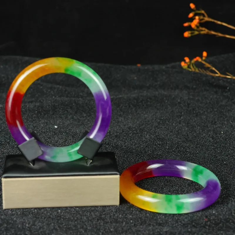 

New Natural High Ice Multi-colored Women's Bracelet, Classic Retro Ethnic Style