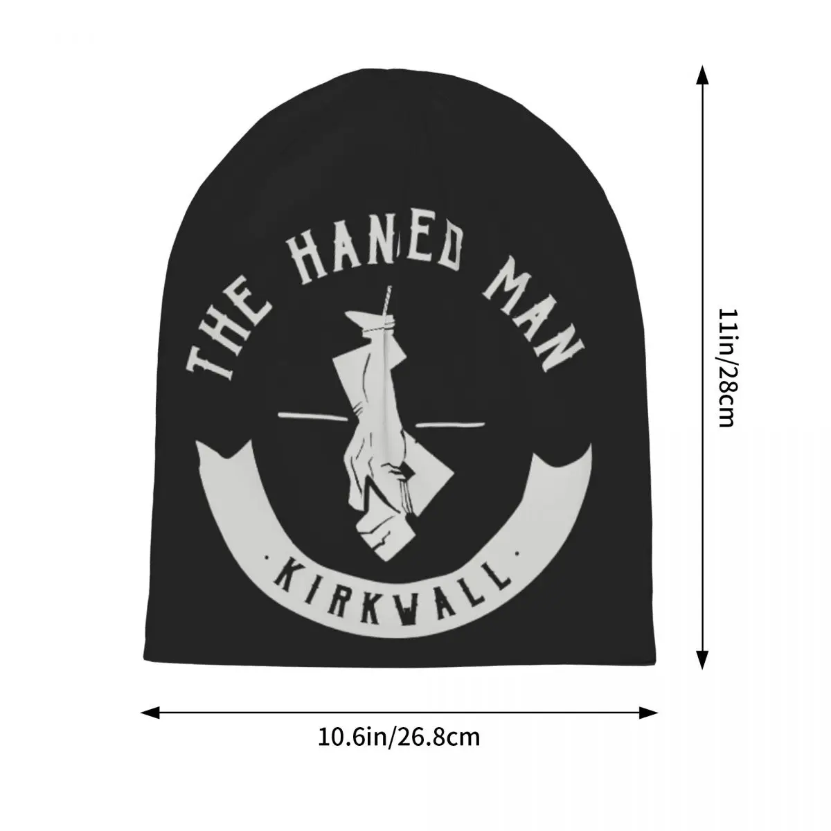 The Hanged Man Pub Logo Dragon Age  Warm Knitted Cap Hip Hop Bonnet Hat Autumn Winter Outdoor Beanies Hats for Men Women Adult