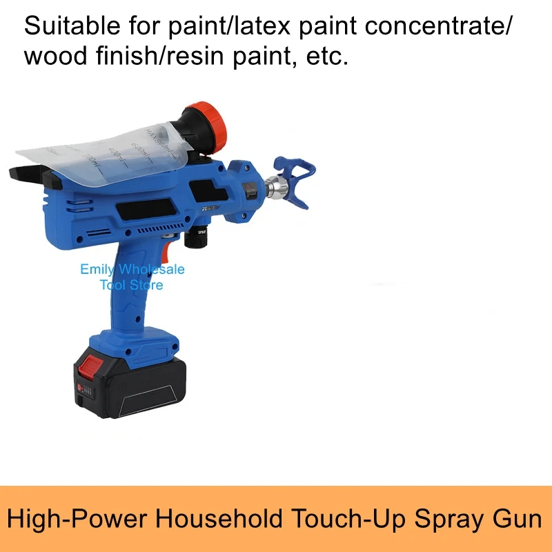 High-Pressure Airless Sprayer for Latex Paint Electric Spray Gun for Home Touch-Up Painting All-in-One Home Repair Sprayer
