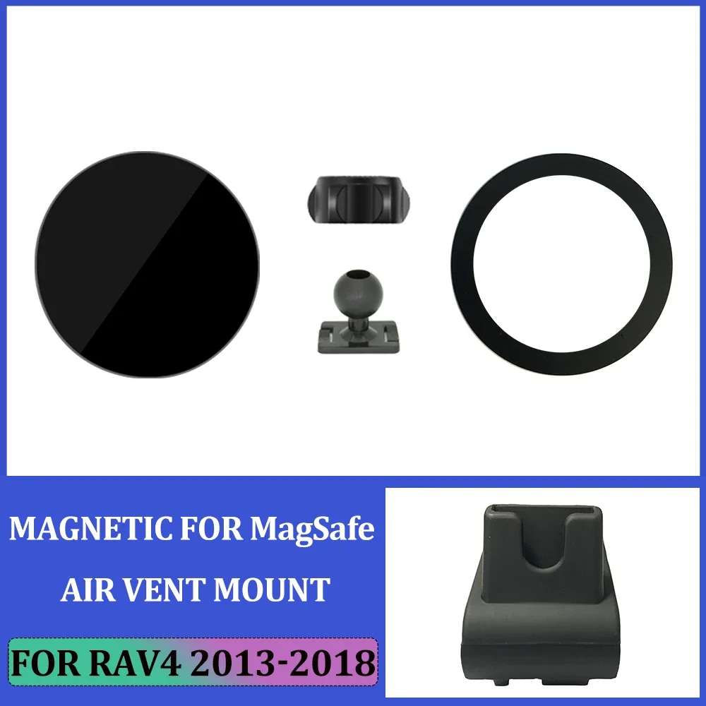 Magnetic Car Mobile Phone Bracket For Toyota RAV4 For MagSafe Air Vent Phone Charger Support Holder For Toyota RAV4 ACCESSORIES