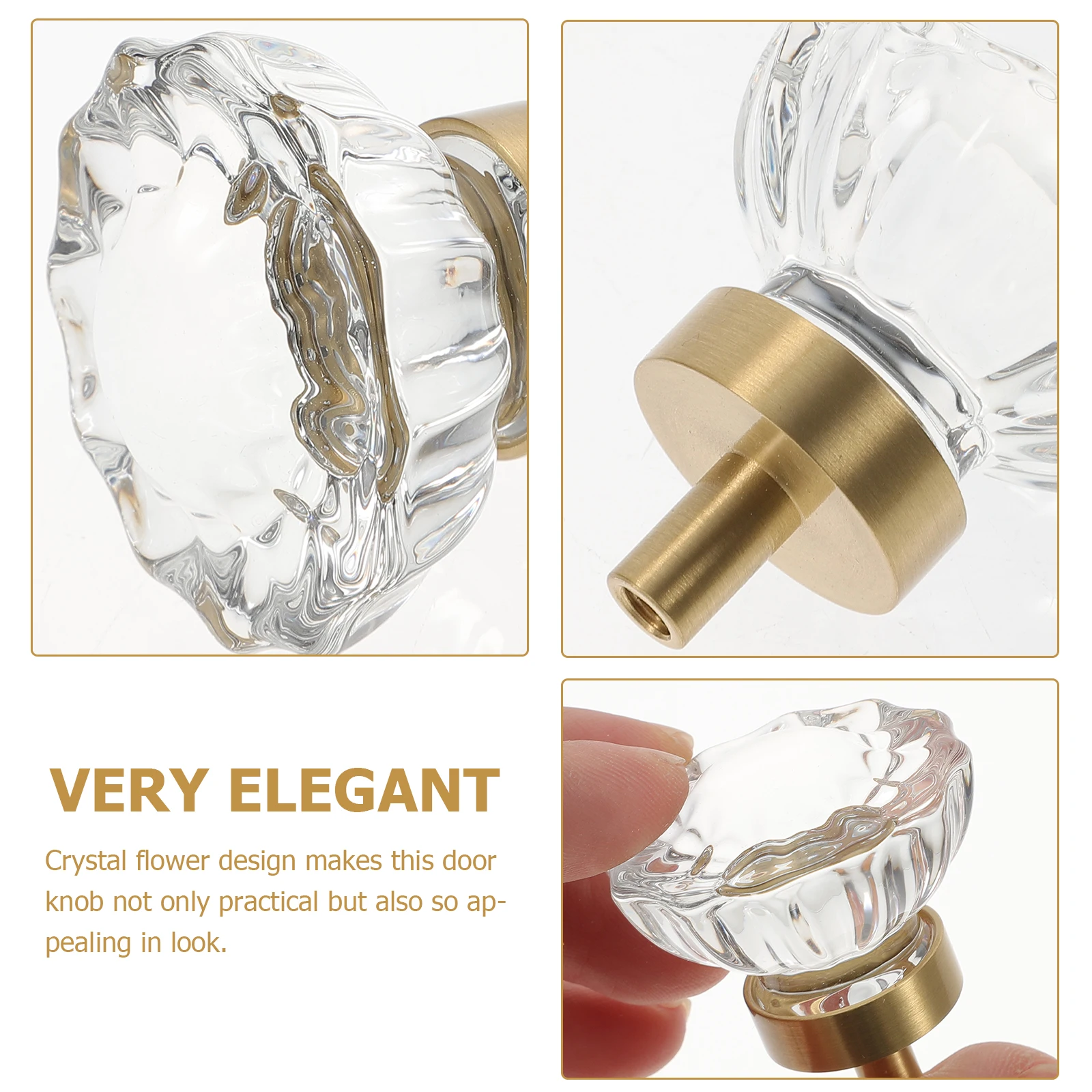 

Crystal Small Door Knobs Transparent Modern Cabinet H les Dresser Pulls Furniture Hardware Home Decor Easy Installation