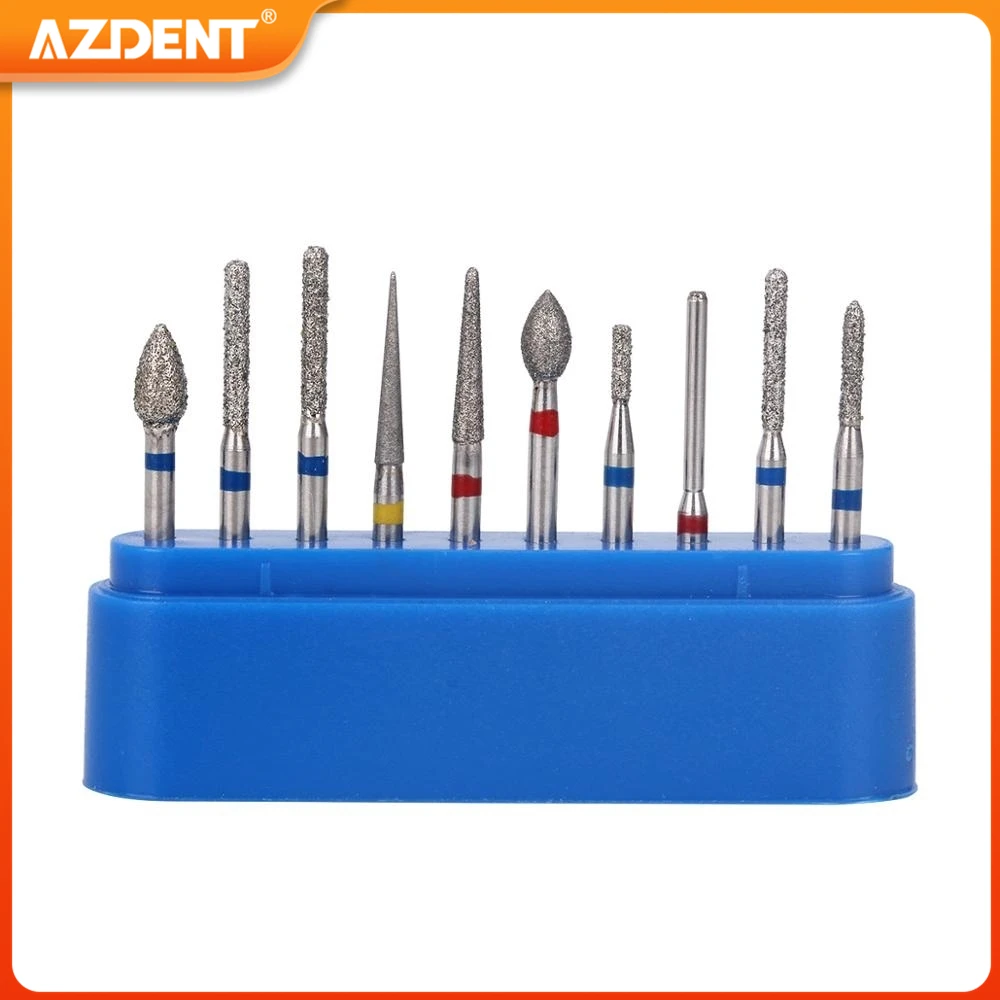 Dental Diamond Burs FG Drill AZDENT Plishers for High Speed Handpiece Polishing Dentistry Tools