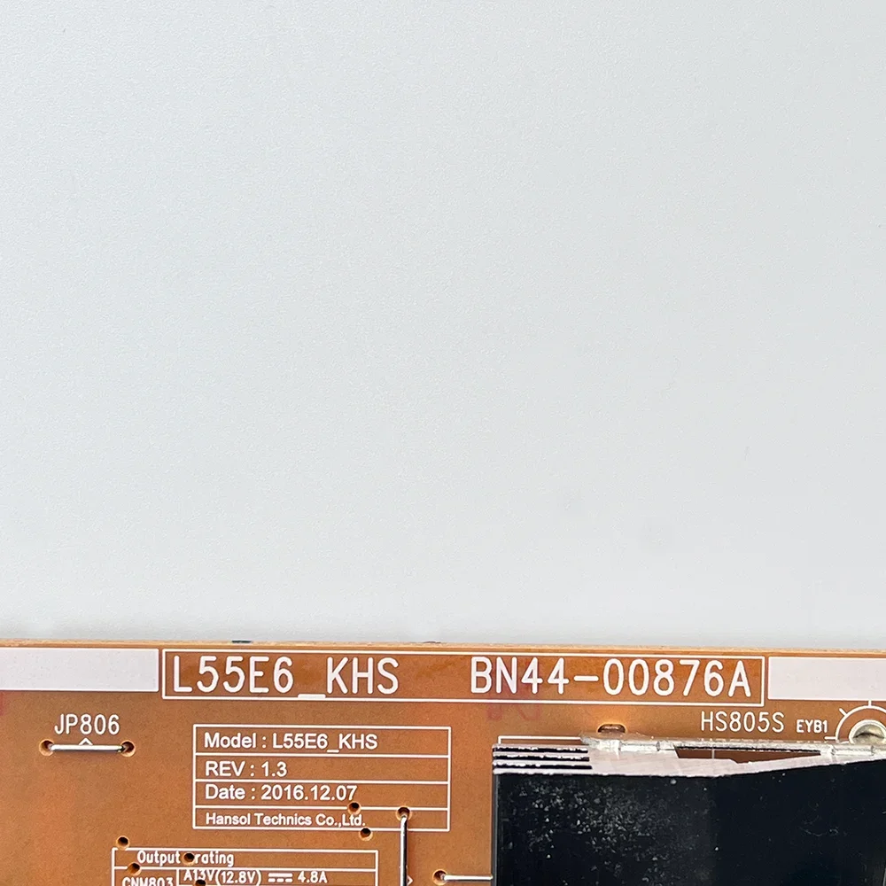 บอร์ดแหล่งจ่ายไฟ L55E6_KHS BN44-00876A สำหรับ UN55KU7000 UA49KU7510 UA55KU7500 UA55KU7510 UE49KU6400 UE55MU6400UXXU UE55MU6670