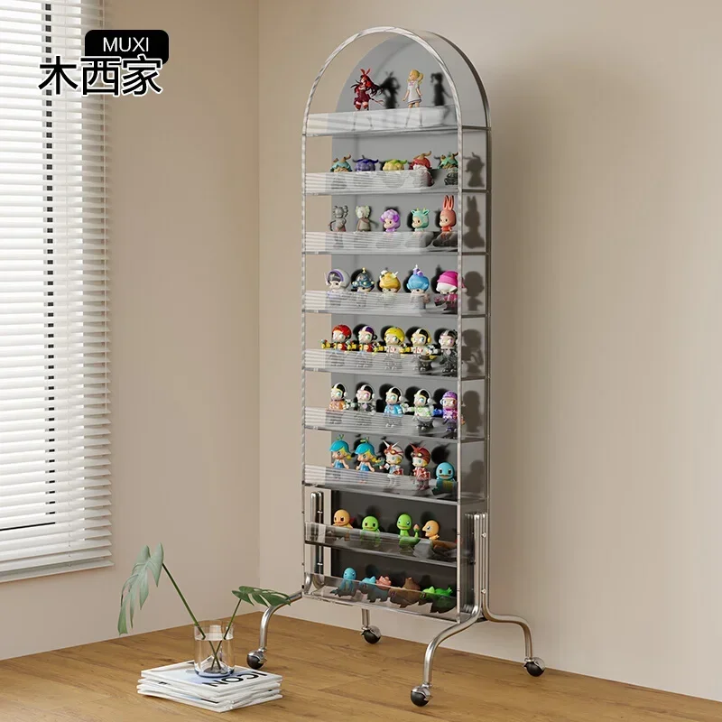 

Acrylic Hand-Made Doll Dustproof Multifunctional Full-Length Mirror Cabinet