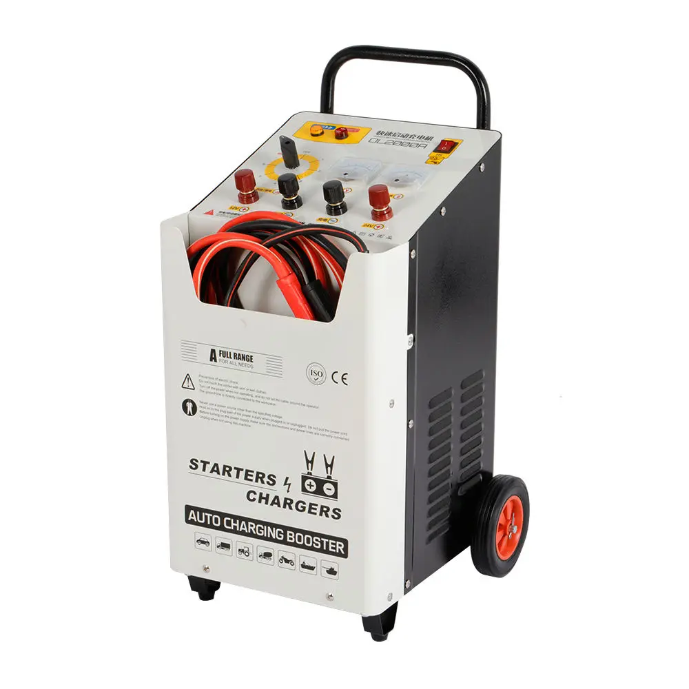 Factory Direct 2000A 220V Electric Car Battery Charger 12v 24v Jump Starter with for Voltage Monitoring for Fast Charging