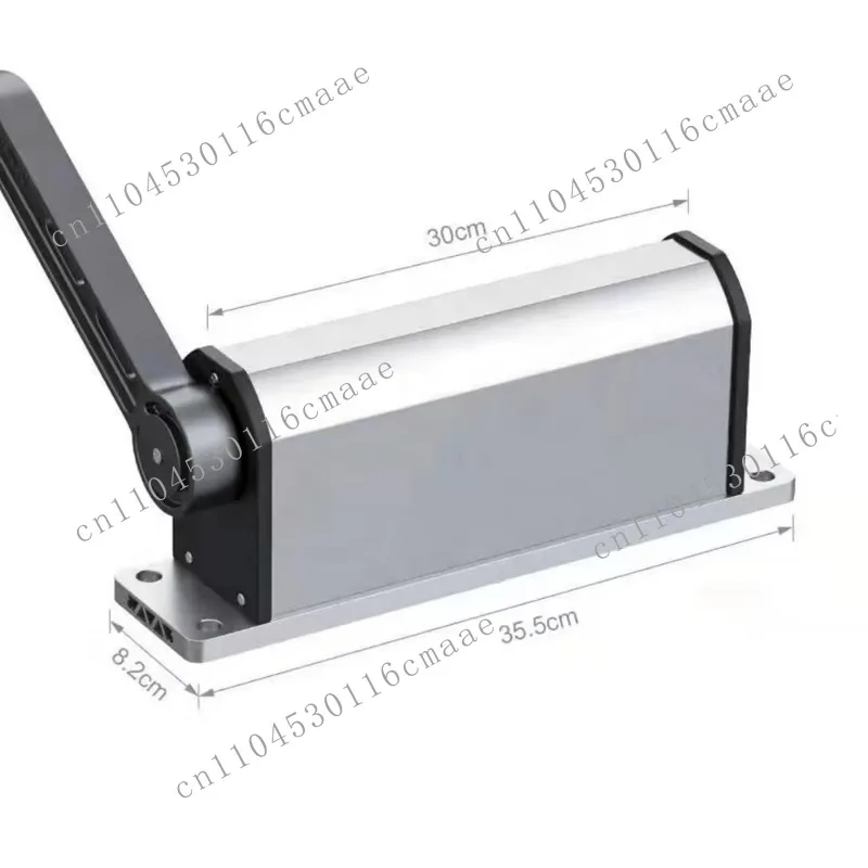 Side mounted automatic door opener 90 degree arc arm flat motor electric door closer, external community courtyard outdoor