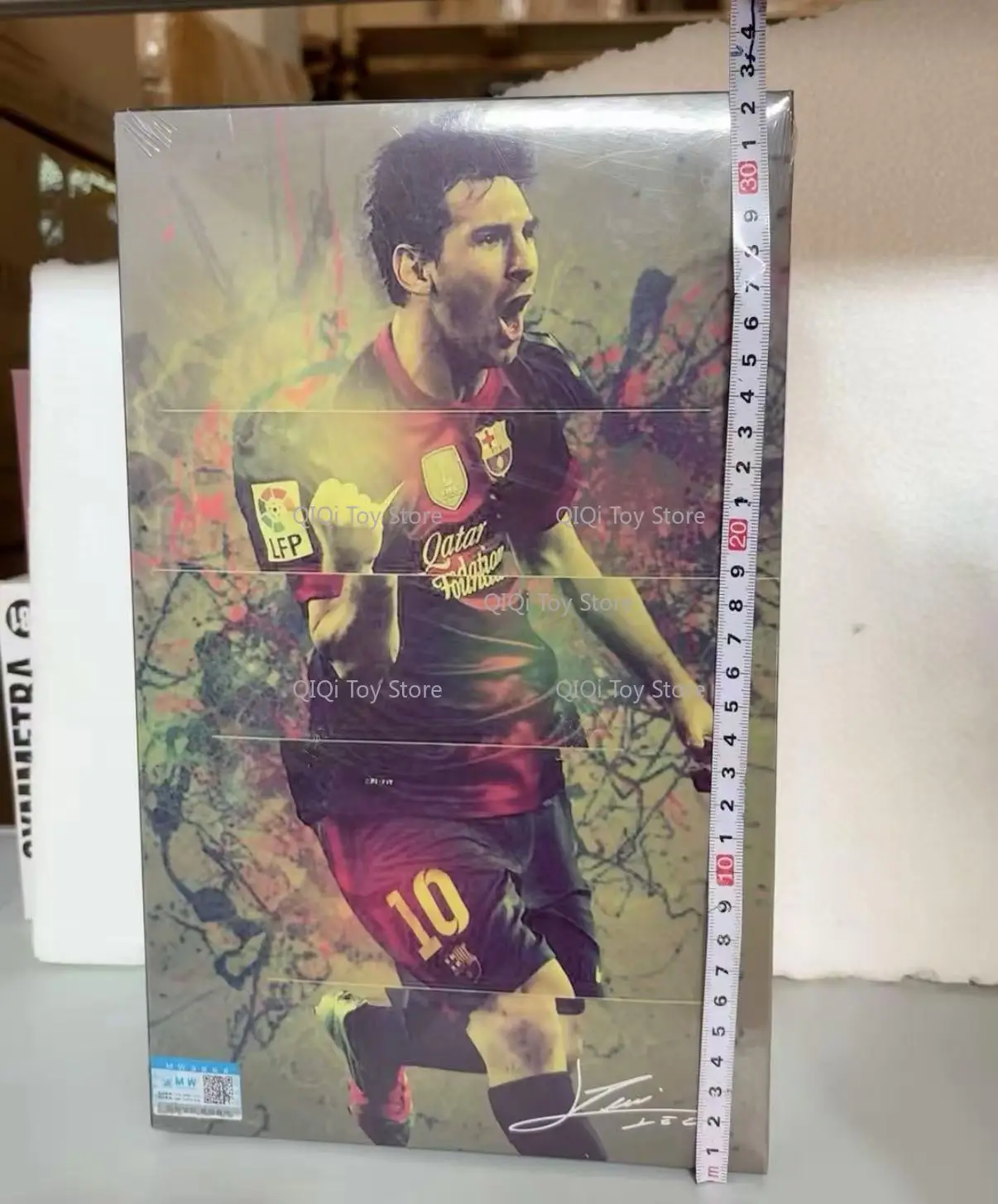 Figura de Messi del Barcelona hecha a mano, escala 1/6. 10 unidades de tamaño aproximado 30 cm