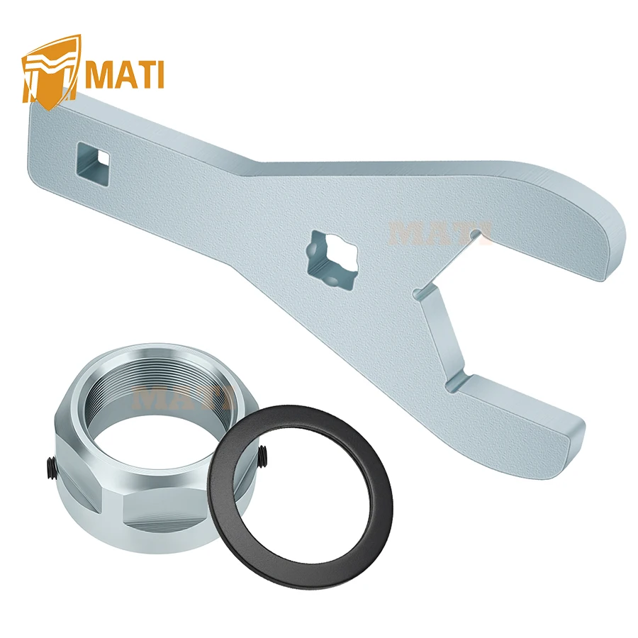 Rear Axle Nut Wrench Tool 46mm & Rear Axle Lock Nut Set for Yamaha YFZ450 YFZ450X 2004-2013 Raptor 700 YFM700/YFM700R 2006-2024