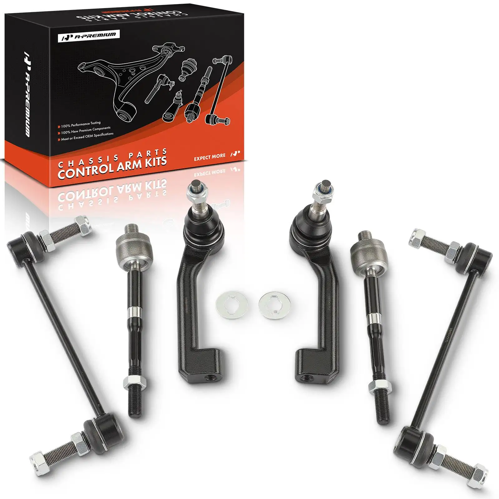 A-Premium 6x Front Sway Bar Link Tie Rod End for Ford Explorer Police Interceptor Utility 2020-2023