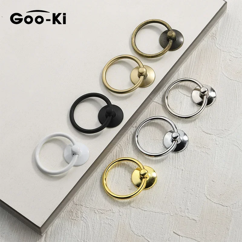 

10 pcs Goo-Ki Bronze Metal Handles Pulls Drawer Knobs Shell Cabinet Handle Antique Brass Handle Wardrobe for Furniture Hardware