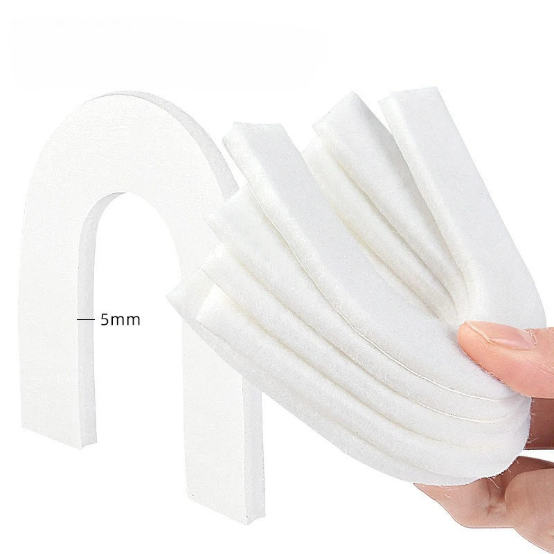 1/10Pairs الأبيض U شكل منصات كعب ذاتية اللصق النعال الأحذية وسادة تقليل كعب الإغاثة الضغط الألم الأحذية النعال اكسسوارات